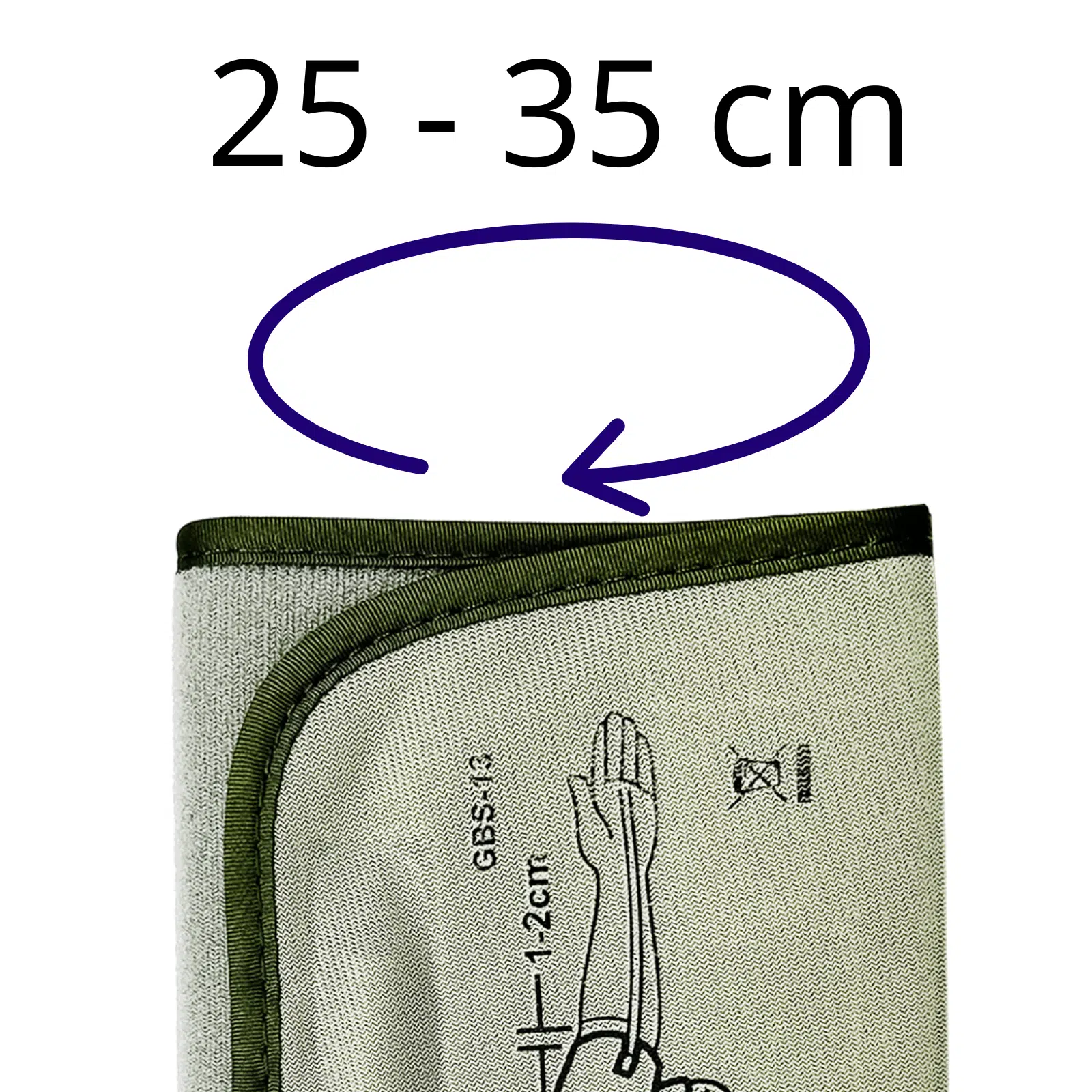 Mankiet 1-wężykowy 25-35 cm PMT - mankiet do ciśnieniomierza dla dorosłych. - obrazek 5