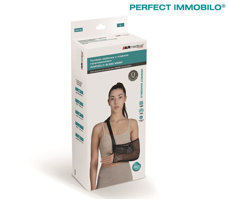 Temblak siatkowy DELUXE z miękkim naramiennikiem (ARmedical AR-2199) - obrazek 6
